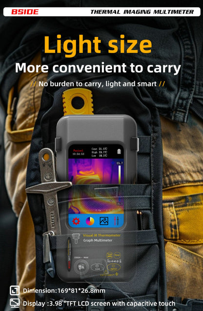 BSIDE-SH7 Thermal Camera + Digital Multimeter 2 in 1 - (AD25693)