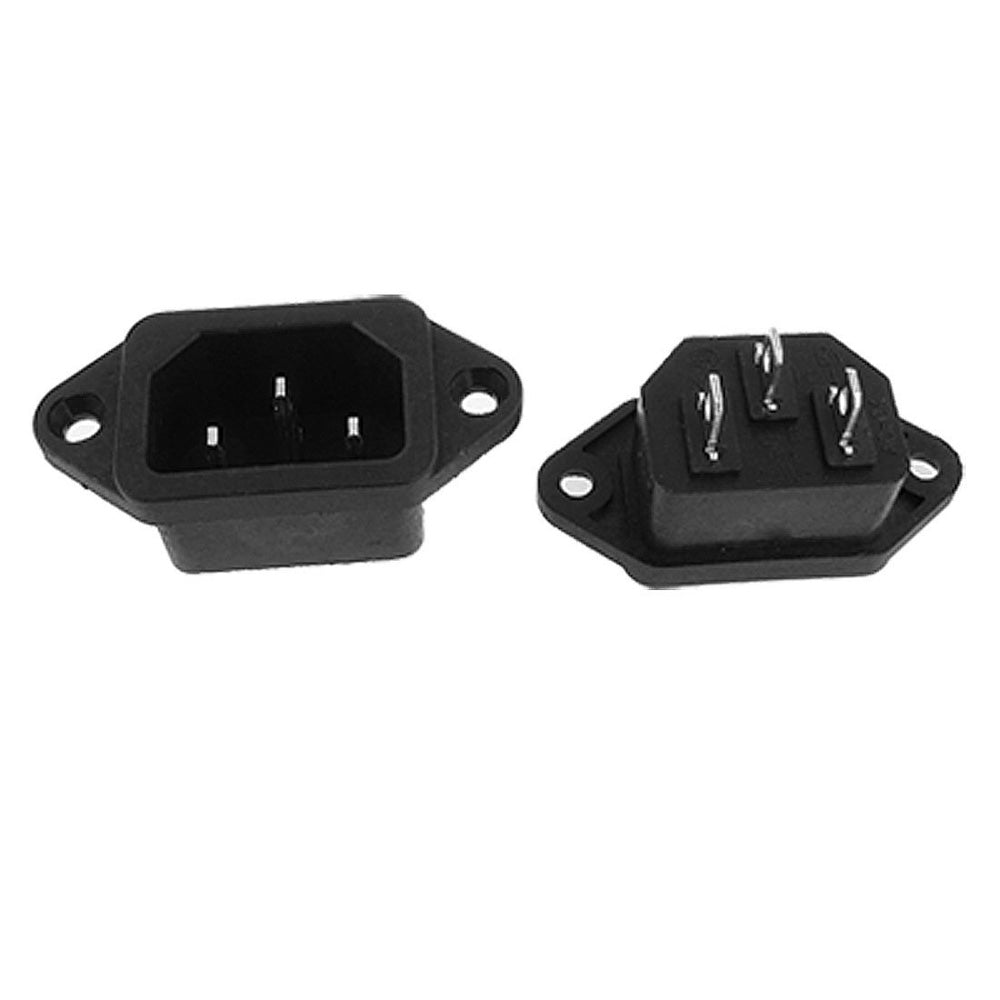 ISJ227 IEC-320 Male Panel Connector - (AD5098)