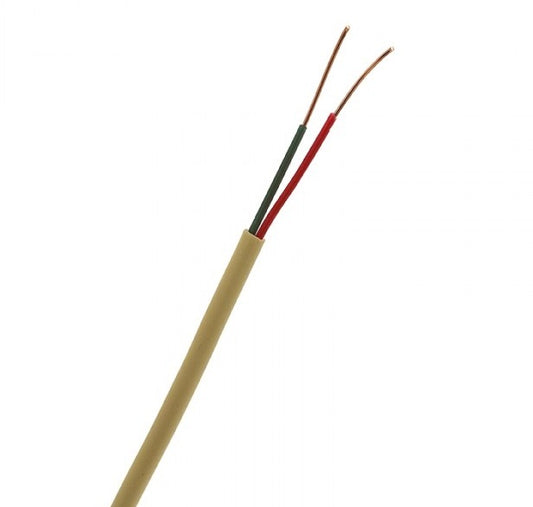 KR-222 Miyako Cable Telefonico 2 Hilos Redondo Solido [Metro] - (AD17616)