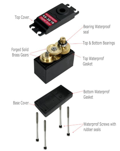 KS-35-18 Full Metal Digital Servo - (AD17711)
