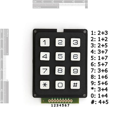 Keypad - 12-Button - (AD16316)