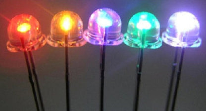 LED 4.8mm Green Water Clear Lens - (AD66292)