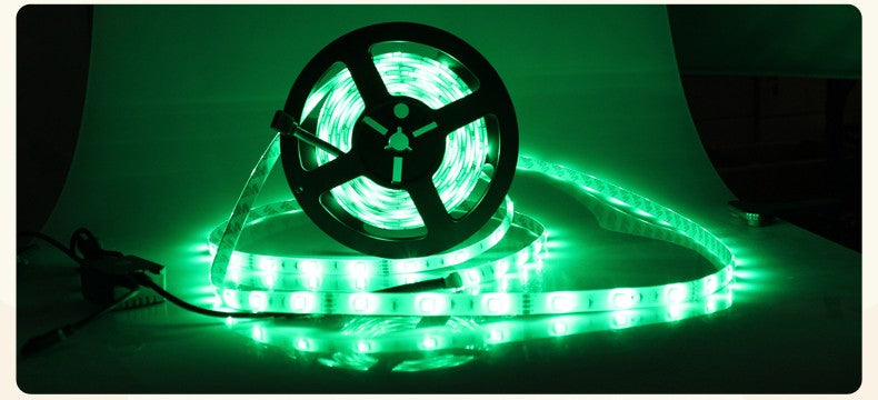 Waterproof RGB LED Strip 12VDC + IR Control 28 Keys + Power Supply - (AD25137)