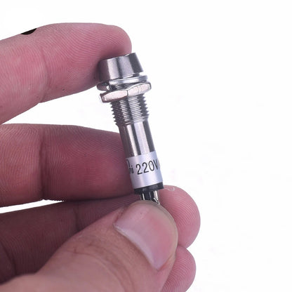 XD8-1 Red LED 8mm Metal Indicator Light 12V - (AD73694)