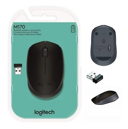 Logitech M170 Wireless Mouse Gray - (AD78045)