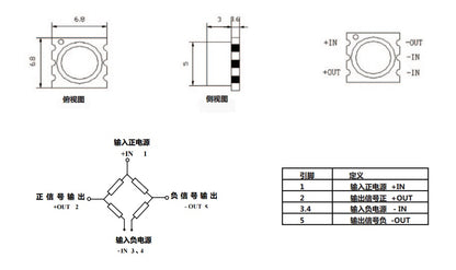 MD-PS002 Vacuum Sensor Absolute Pressure Sensor - (AD17957)