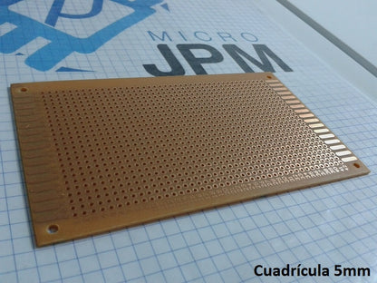 76mm x 125mm Single Sided Perforated Copper Clad Board [Bakelite] - (AD42877)