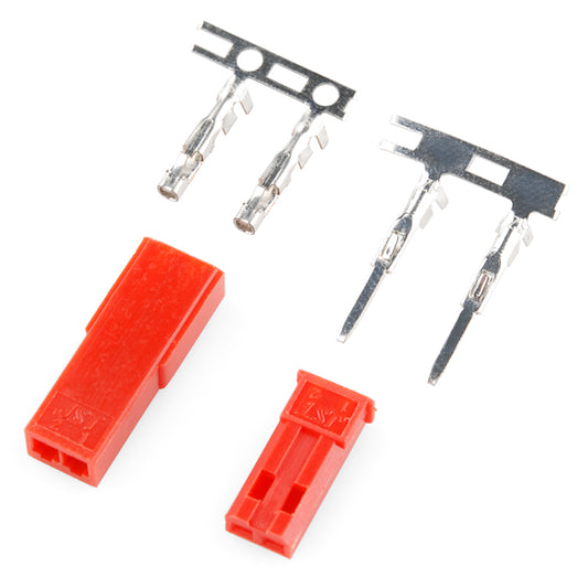 JST Crimp Connector Plug Kit 2-Pin Female + Male - (AD16750)