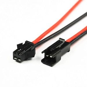 JST-SM 2.54mm 2-Pin Connector Plug Female & Male with Wires Cables - (AD17859)