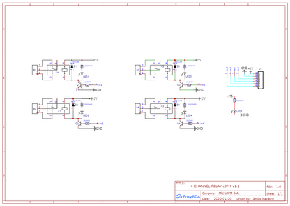 4-Channel 5V Relay Module uJPM v1.1 - (AD58399)