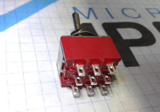 3PDT Mini Toggle Switch ON-ON - (AD5232)
