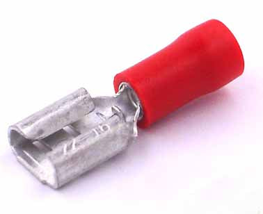 T-27 Female Disconnect Terminal Red [18-22AWG] - (AD12444)