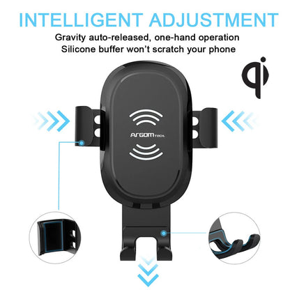 ARG-AC-0161BK 15W Wireless Fast Charger Car Mount Vortex M2 - (AD86832)