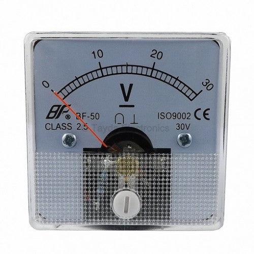 Analog Voltmeter 30 VDC - (AD13583)