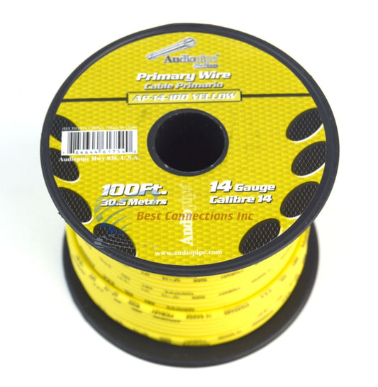 AP-14-100 YLW Cable Automotriz 14 AWG Amarillo [METRO] - (AD22709)