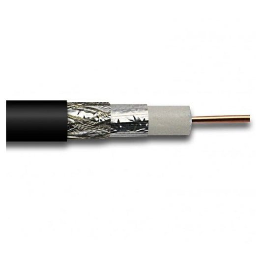 RG-6/90 Miyako Cable Coaxial Negro Con Malla [Metro] - (AD12162)
