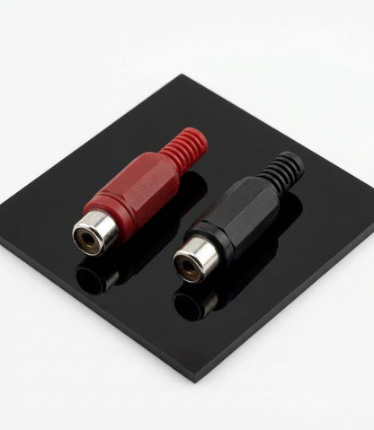 P-124A RCA Phono Female Plug Cable (2 PCS) - (AD40166)