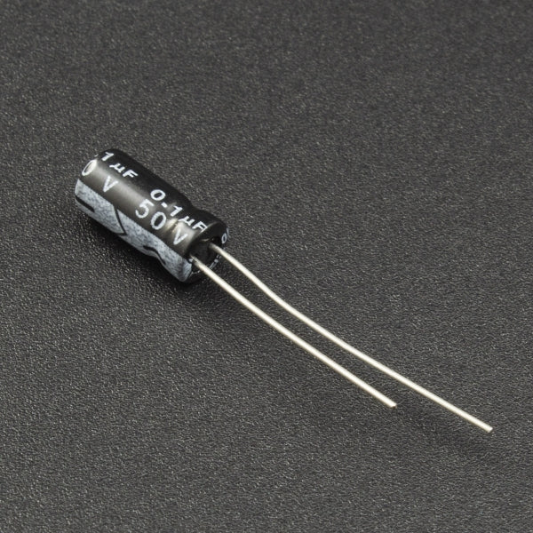0.1uF @ 50V Capacitor Electrolítico [100nF] - (AD159)