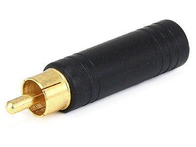 P-257 Miyako Audio Adapter 1/4'' Stereo Jack - RCA Plug - (AD12483)