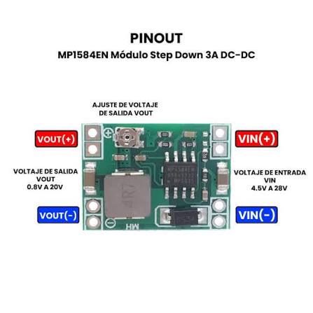 MP1584EN DC-DC Buck Step-Down Converter - (AD21464)