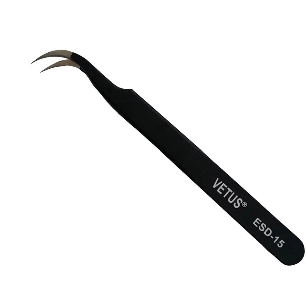 ESD-15 Anti Static Curved Tweezers - (AD27434)