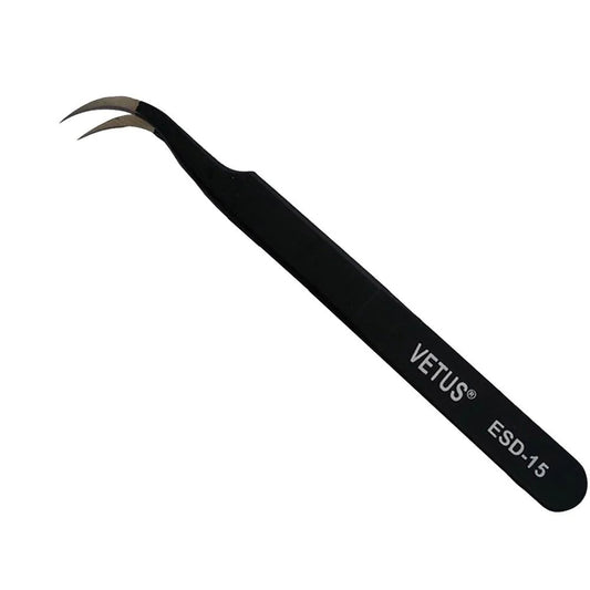 ESD-15 Anti Static Curved Tweezers - (AD27434)