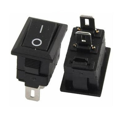 KCD1-11 Black Rocker Switch SPST 2-Position - (AD28289)