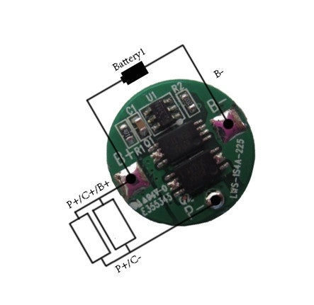 PNS-18650 Protection Board For 18650 Lithium Battery - (AD70610)