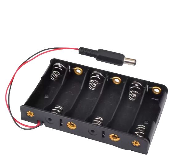 Battery Holder 6xAA with Plug - (AD34401)