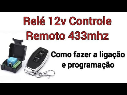 1-Channel 433MHz Wireless Remote Control Relay RF Transmitter 12VDC (A-B Function) - (AD40253)