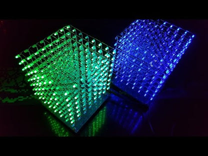 LED Cube Yellow DIY Kit 8x8x8 - (AD30342)