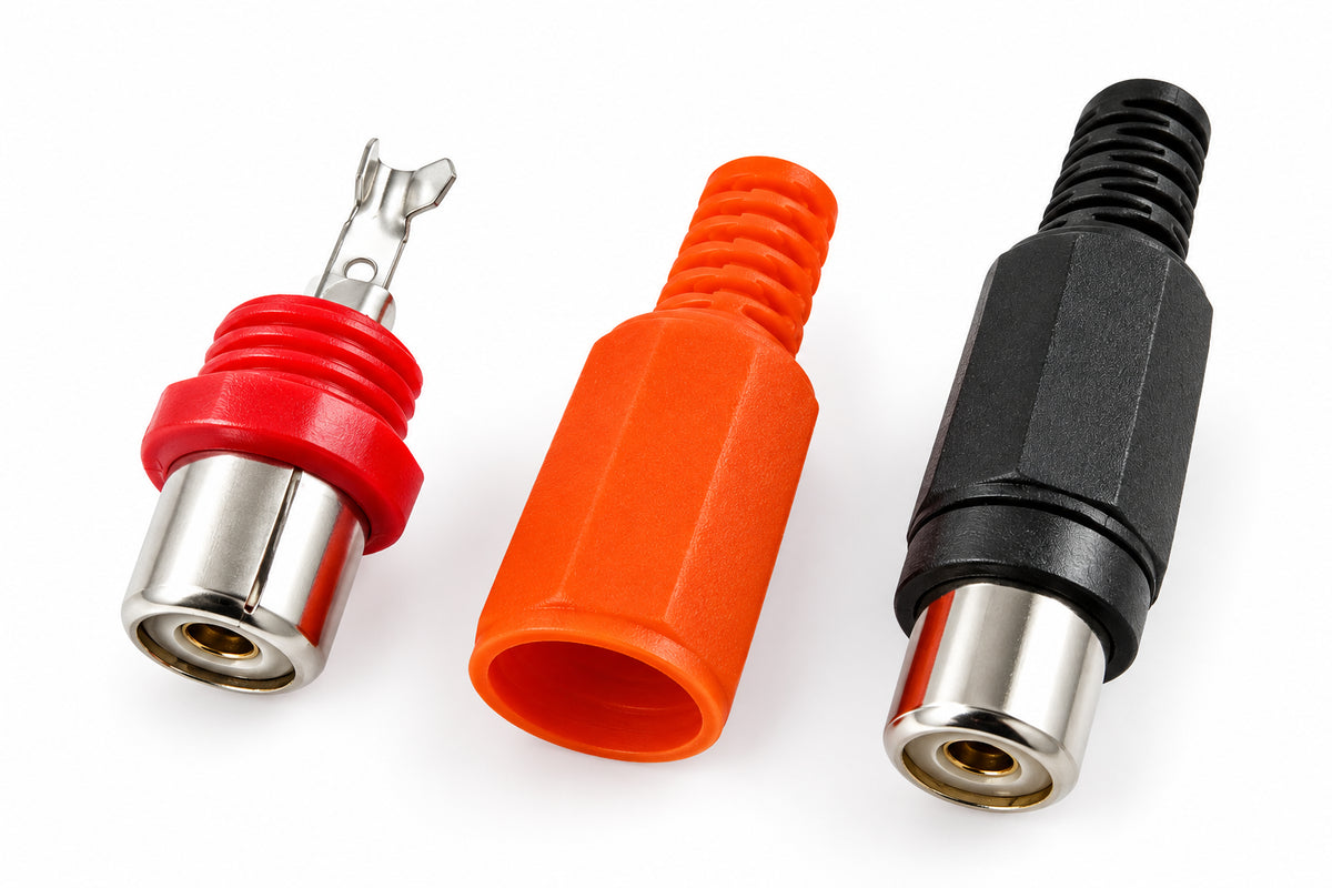 P-124A RCA Phono Female Plug Cable (2 PCS) - (AD40166)