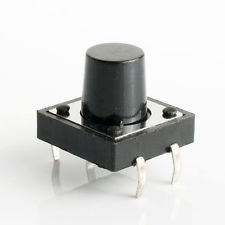 Tactile Switch Button (12mm square, 10mm tall) - (AD5262)