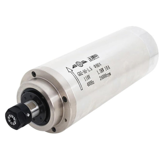 GDZ-80-1.5 1.5KW ER16 D80 x 188mm 24000RPM Water Cooled Motor (AC110V) - (AD85348)