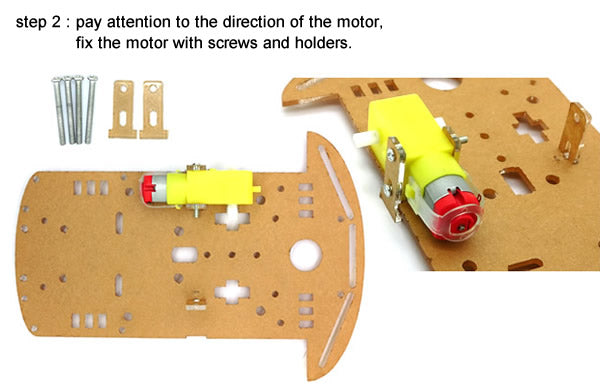 Starter Robot Car Kit 01 uJPM [Acrylic] - (AD9897)