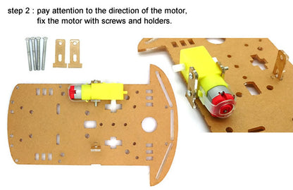 Starter Robot Car Kit 01 uJPM [Acrylic] - (AD9897)
